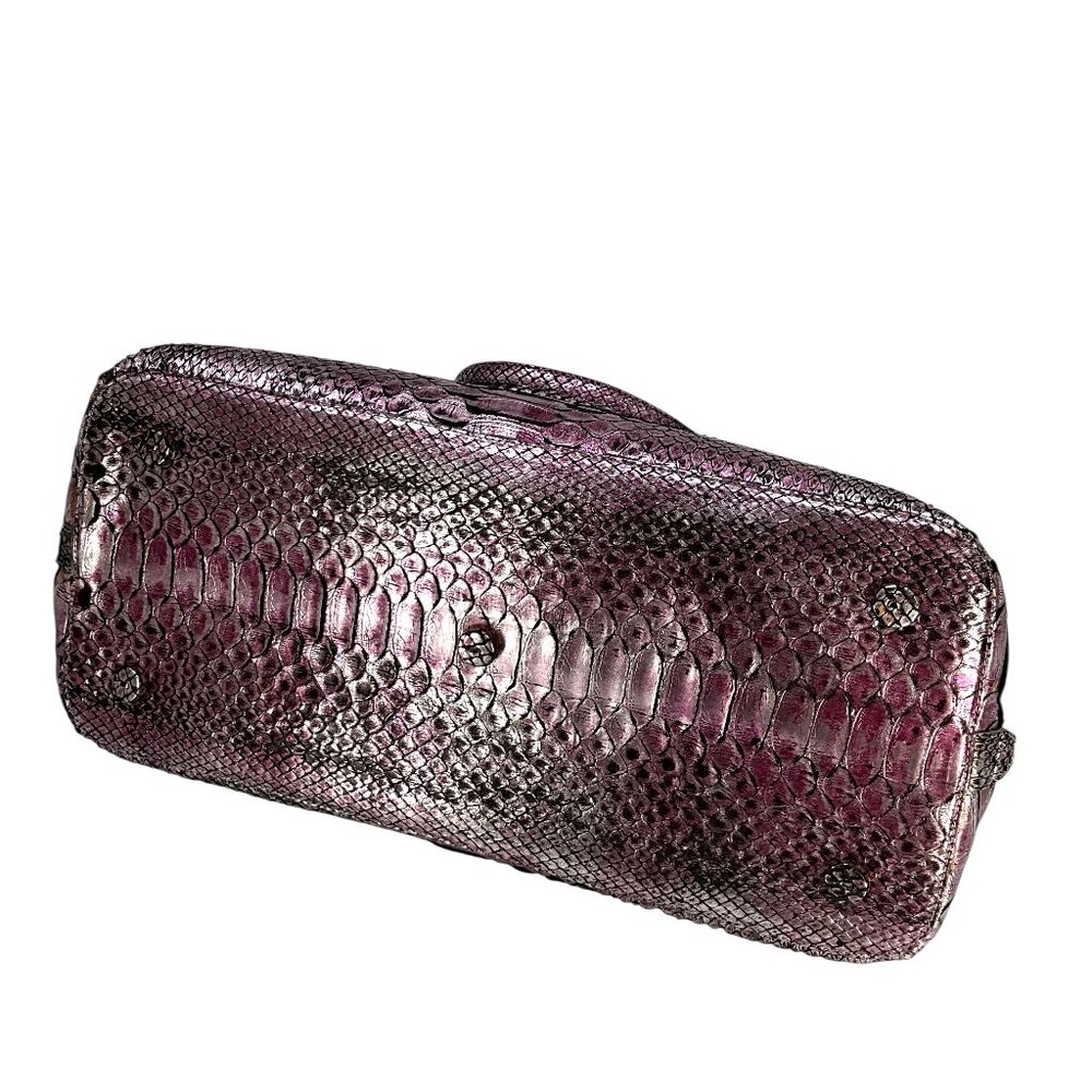 Nancy Gonzalez Medium Python Top Handle Bag - image 5